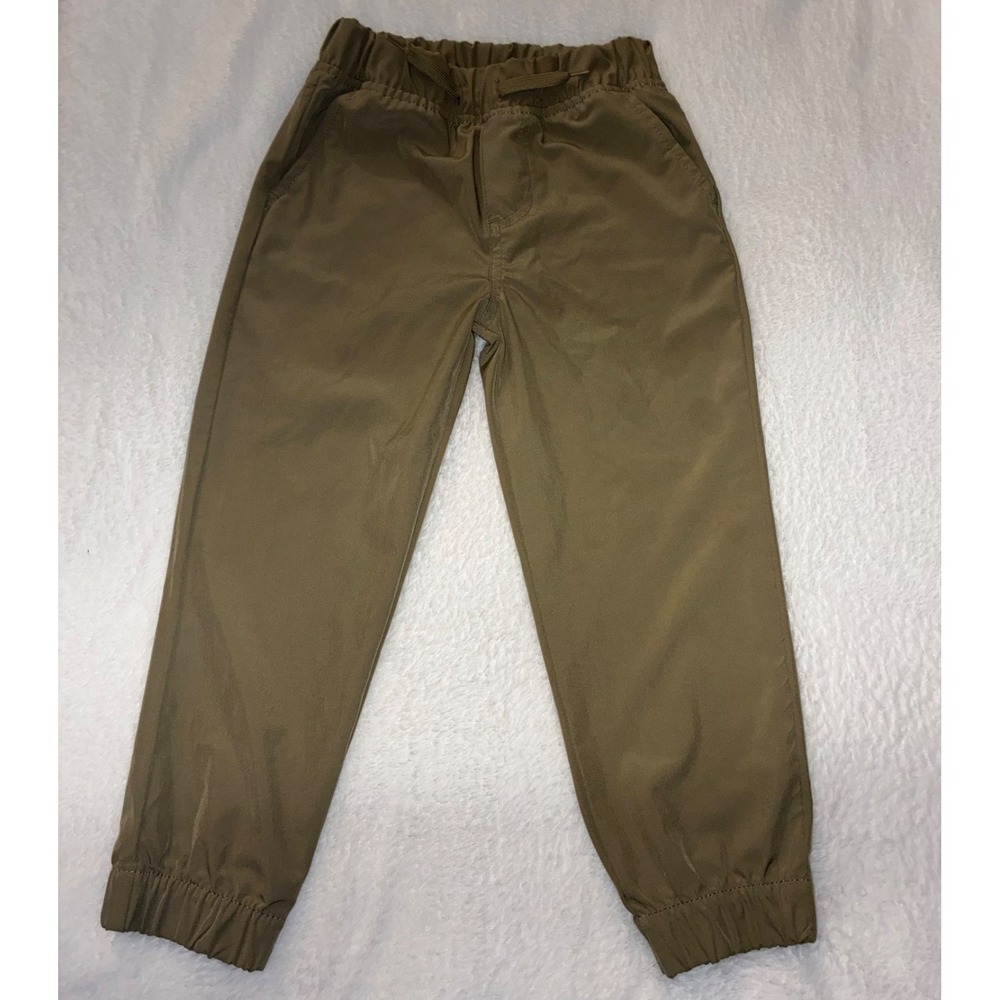 Boys Jogger Pants Elastic Waist Drawstring Cuffed Bottoms